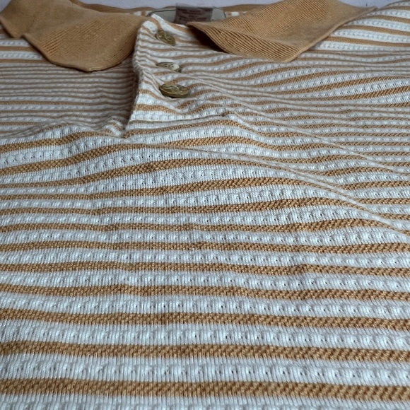 Paradise Collection Shirt Size XXL Mens Short Sleeve Polo Silk Blend Striped - Picture 5 of 6